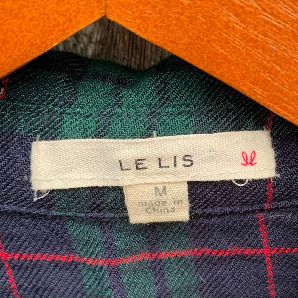 Le Lis plaid button down top - Picture 3 of 5